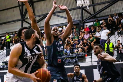 Botafogo x Caxias Basquete pelo NBB em 18 de janeiro de 2024<!-- NICAID(15655351) -->