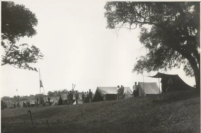 Escoteiros maristasVista geral. I Maristaba – Confraternização da Região Sul (Rio Grande do Sul, Santa Catarina e Paraná) de escoteiros de Colégios Maristas, realizada de 4 a 10 de janeiro de 1968, na Fazenda Guajuviras, Canoas/RS.<!-- NICAID(16062554) -->
