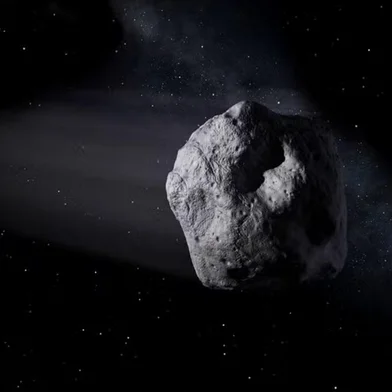Ilustração da Nasa representa um asteroide no espaço. — Foto: Nasa/Divulgação<!-- NICAID(15965422) -->