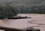 Vídeo mostra correnteza arrastando balsa usada na construção de ponte entre Erval Seco e Redentora