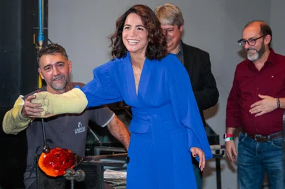 51º Festival de Cinema de Gramado - Coletiva de imprensa com a homenageada Kikito de Cristal, atriz Alice Braga <!-- NICAID(15514416) -->