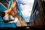 PORTO ALEGRE, RS, BRASIL - 22/03/2024 - Trensurb lança trem grafitado por artistas mulheres. FOTO: JONATHAN HECKLER, AGÊNCIA RBS<!-- NICAID(15713600) -->