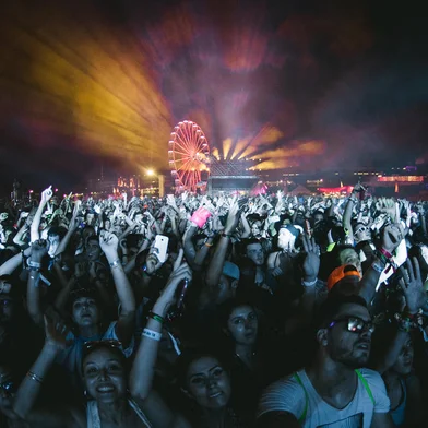 Imagem do Lollapalooza de 2018, obtida no perfil do Flickr do evento, no dia em que contou com o DJ holandês Hardwell.Indexador: LucasSa<!-- NICAID(15240186) -->