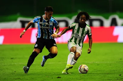 CAXIAS DO SUL, RS, BRASIL, 05/02/2025. Juventude x Grêmio, jogo válido pela quinta rodada do Campeonato Gaúcho 2025 (Gauchão SuperBet) e realizado no estádio Alfredo Jaconi. (Porthus Junior/Agência RBS)Indexador: BTK                             <!-- NICAID(15970175) -->