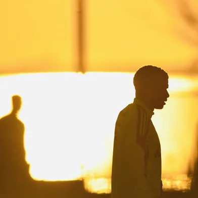 O meia-atacante Taison em treino do Inter no CT Parque Gigante.<!-- NICAID(14862306) -->