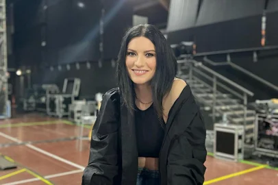 Cantora italiana Laura Pausini<!-- NICAID(15444655) -->