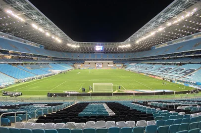 PORTO ALEGRE, RS, BRASIL - 23.11.2021 - O Grêmio recebe o Flamengo, na Arena, em jogo atrasado da segunda rodada do Campeonato Brasileiro. (Foto: Jefferson Botega/Agencia RBS)<!-- NICAID(14949116) -->