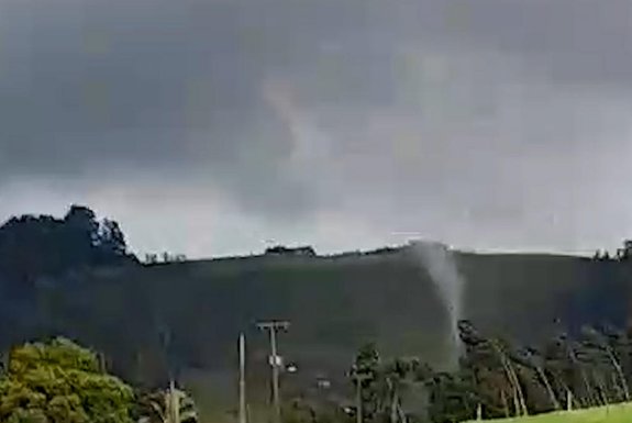 Possível tornado em Santa Catarina - Foto: Portal RBV/Reprodução<!-- NICAID(15611829) -->