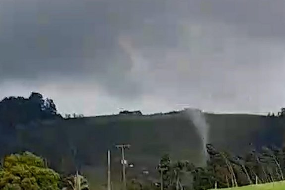 Possível tornado em Santa Catarina - Foto: Portal RBV/Reprodução<!-- NICAID(15611829) -->