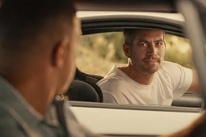 Paul Walker e Vin Diesel no final de Velozes e Furiosos 7<!-- NICAID(14837497) -->