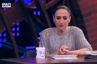 Tatá Werneck se emociona durante o Lady Night ao revelar abuso que sofreu no passado.<!-- NICAID(15907006) -->