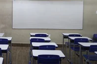 PORTO ALEGRE, RS, BRASIL - 2025.02.12 - Salas de aula da escola Protásio Alves contam com ventiladores e ar condicionado para a climatização dos alunos e professores. (Foto: André Ávila/ Agência RBS)Indexador: Andre Avila<!-- NICAID(15975025) -->