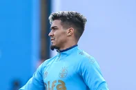 RS - FUTEBOL/ TREINO GREMIO 2025 - ESPORTES - Jogadores do Gremio realizam jogo-treino contra o AimorÃ© durante a tarde desta quarta-feira, no CT Luiz Carvalho, na preparaÃ§Ã£o para a partida valida pelo Campeonato Brasileiro 2025. FOTO: LUCAS UEBEL/GREMIO FBPA<!-- NICAID(16072154) -->