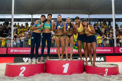 Vôlei de praia, Elite 16 Saquarema, Pódio feminino
