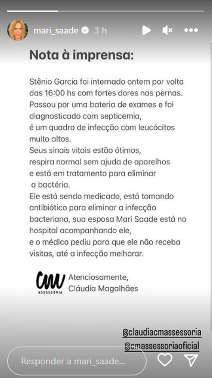 Instagram @mari_saade / Reprodução