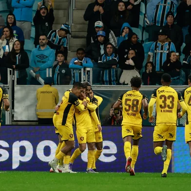 PORTO ALEGRE, RS, BRASIL, 10-08-2025: Grêmio recebe o lanterna do campeonato brasileiro, Sport Recife, pela 19ª rodada da competição, na Arena do Grêmio, em Porto Alegre. Foto: André Ávila/ Agência RBSIndexador: Andre Avila<!-- NICAID(16098598) -->