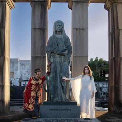 Cemitério da Santa Casa, em Porto Alegre, será palco do espetáculo "A voz da Ninfa", de Francisco Marshall.Na foto, um dos locais por onde passará a peça.<!-- NICAID(16148005) -->
