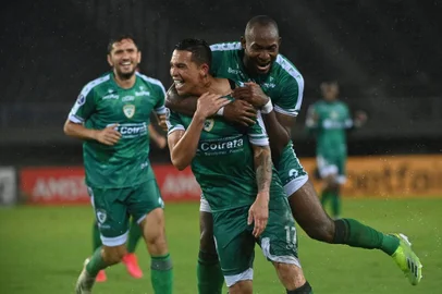 La Equidad-COL vence o Aragua-VEN pela Copa Sul-Americana.<!-- NICAID(14770492) -->
