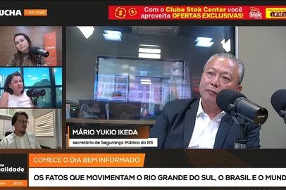 Secretário de Segurança Pública do RS, coronel Mário Ikeda no Gaúcha Atualidade (5/2/2)