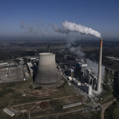 Candiota, RS, Brasil - Usina Termelétrica de Candiota (RS): Vista Geral do complexo energético.<!-- NICAID(15478335) -->