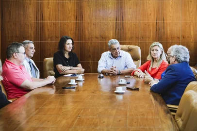Prefeito Sebastião Melo recebe novo secretário-adjunto da Saúde, Marcelo Borella<!-- NICAID(15999898) -->