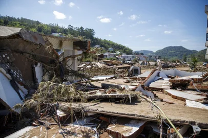 Muçum, RS, Brasil, 06/09/2023 - Enchente na cidade de Muçum - Foto: Jefferson Botega/Agência RBS<!-- NICAID(15533824) -->