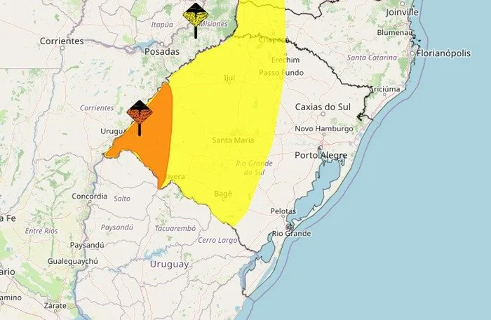 Instituto Nacional de Meteorologia (Inmet) / Reprodução Instituto Nacional de Meteorologia (Inmet) / Reprodução