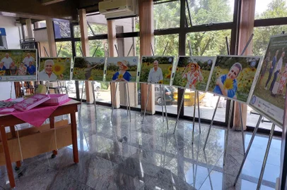 Exposição da Aapecan, em 2022, alusiva ao Câncer de Mama, na Câmara de Vereadores<!-- NICAID(15552549) -->