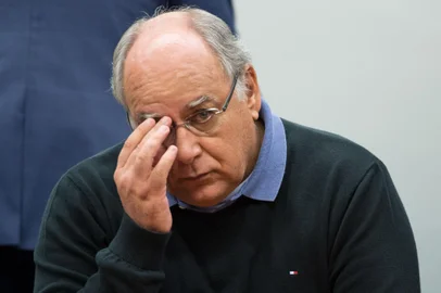 Ex-diretor de serviços, Renato Duque depõe na CPI da Petrobras da Câmara dos Deputados em Brasília.<!-- NICAID(11284960) -->
