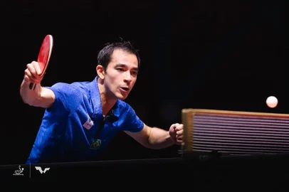 Hugo Calderano, tênis de mesa