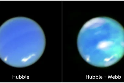 Telescópio James Webb, da Nasa, capta imagens inéditas das auroras de Netuno