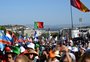 Jovens católicos de todo o mundo aclamam papa Francisco em Lisboa