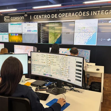 As ferramentas digitais que modernizam os sistemas da Corsan são monitoradas em tempo real pelo Centro de Operações Integradas (COI), em Porto Alegre.<!-- NICAID(16122413) -->