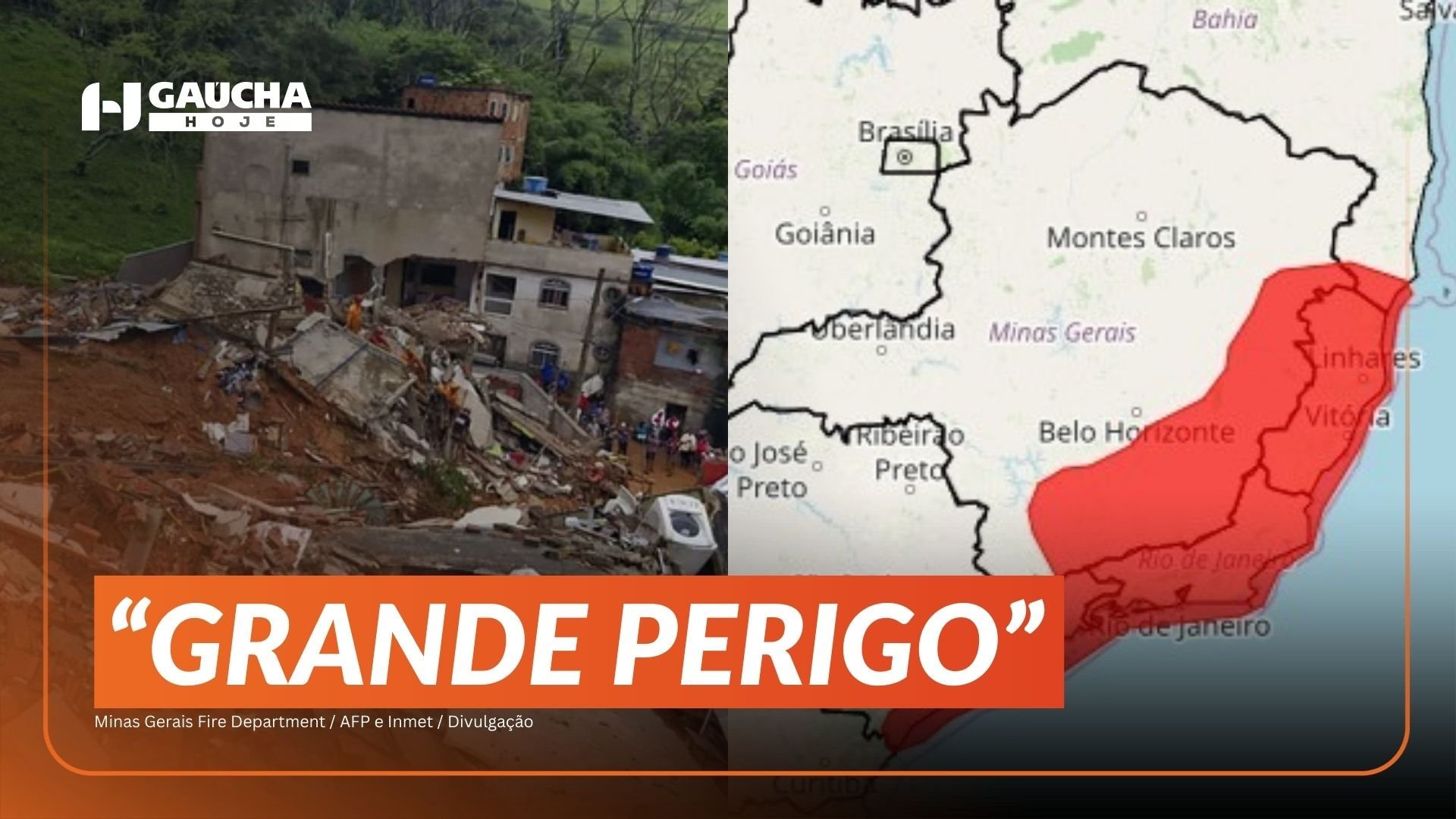 Chuva em Juiz de Fora: MG e outros cinco Estados est&atilde;o sob alerta vermelho do Inmet