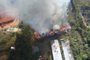 Mais dois resíduos industriais, localizado às margens da RS-115, em Taquara, no Vale do Paranhana, pegaram fogo na manhã desta terça-feira (1º).<!-- NICAID(15497968) -->