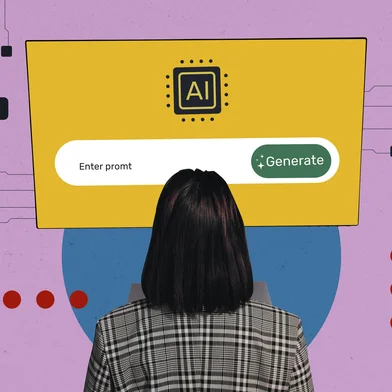 Composite trend artwork sketch image collage of businesswoman young lady work internet webpage ai bot generate data simulation technologyInteligência artificialFonte: 1232856033<!-- NICAID(16051854) -->