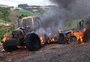 Curto-circuito provoca incêndio e destrói máquinas agrícolas em Barão de Cotegipe