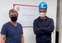 Tadeu Schmidt visita obras da casa do "BBB 22" com Boninho: "Pronto para a gente trabalhar"