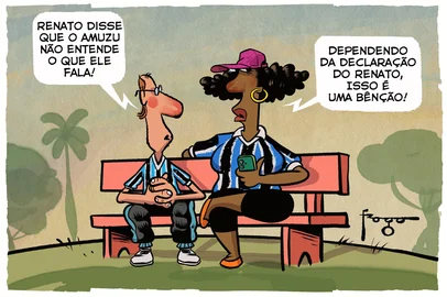 PORTO ALEGRE, RS, BRASIL, 12-10-2026: Charge do Fraga. Foto: Gilmar Fraga/Grupo RBS<!-- NICAID(16385892) -->