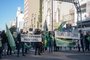 Apoiadores de Bolsonaro fazem manifestação em apoio a voto impresso.<!-- NICAID(14850925) -->