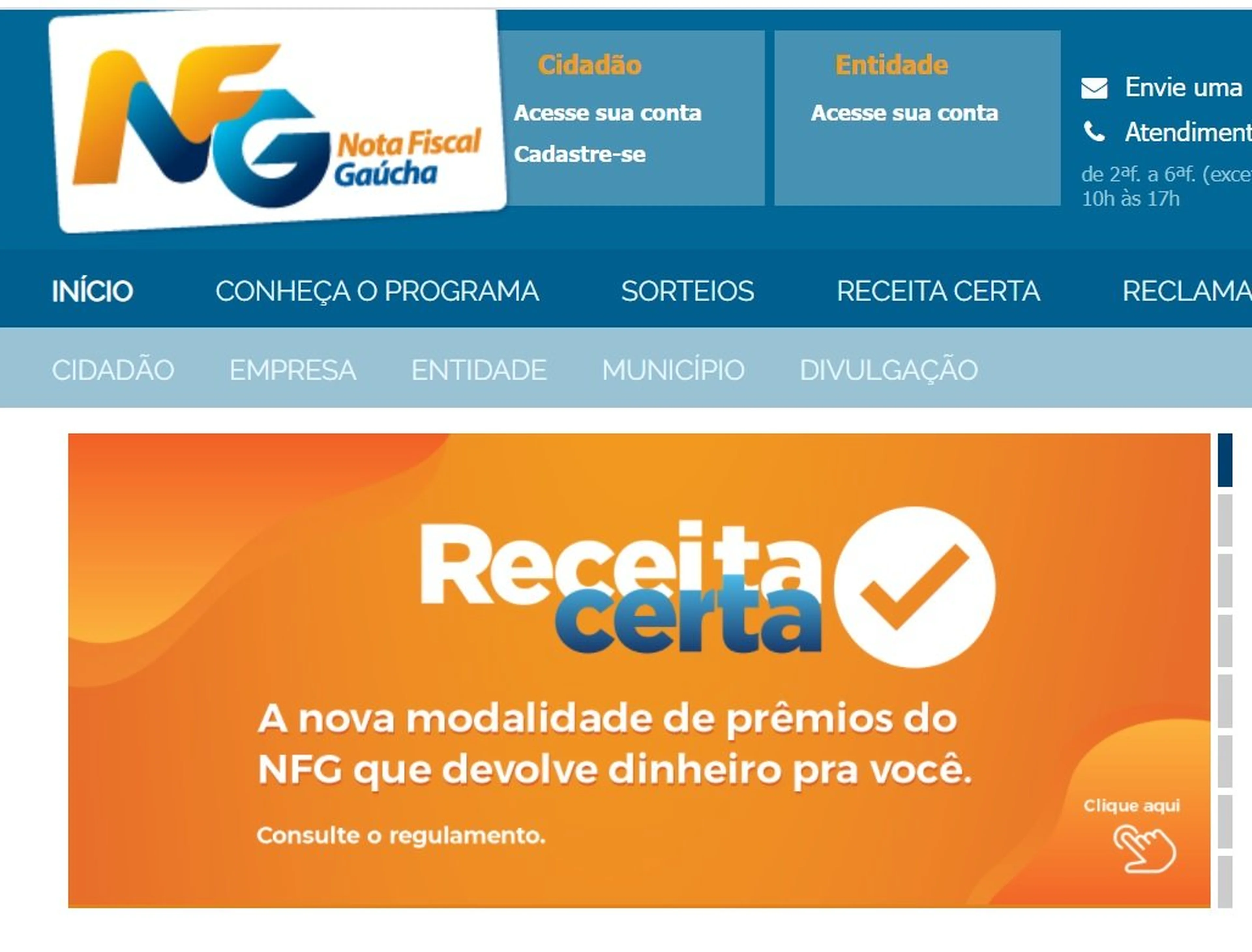 Reprodução/Secretaria da Fazenda