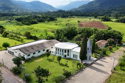 Igreja luterana em Itati, no Litoral Norte.<!-- NICAID(16261045) -->