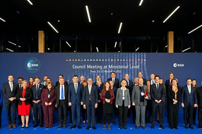 Representantes da Agência Espacial Europeia realizaram um encontro de dois dias em Paris, na França, para discutir o orçamento da ESA previsto para os próximos três anos.<!-- NICAID(15274770) -->