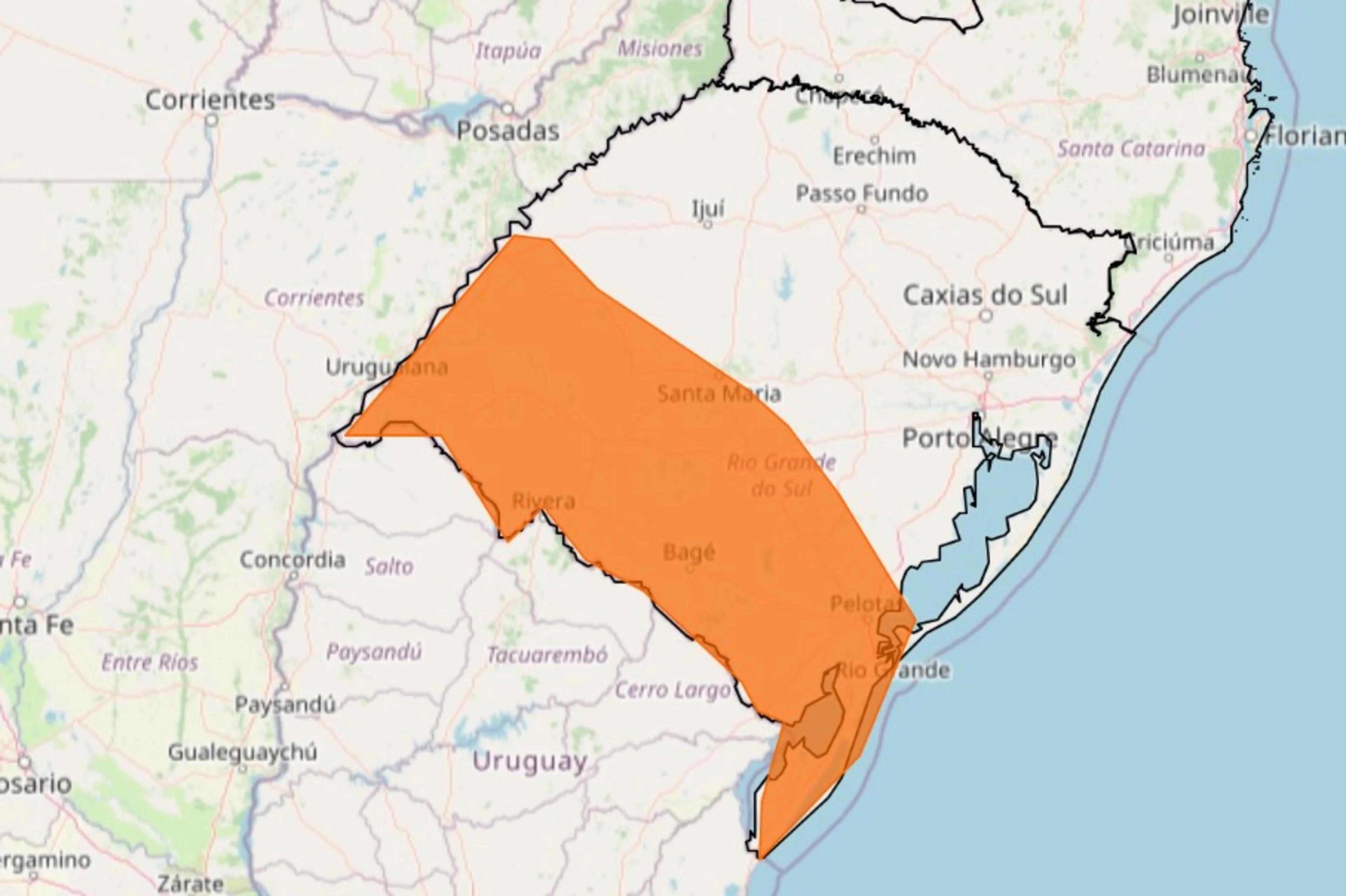 Instituto Naciona de Meteorologia (Inmet)/Reprodução