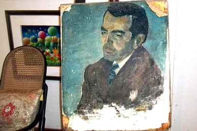 O retrato de Ovídio Chaves, seria uma obra do pintor Iberê Camargo?<!-- NICAID(14726800) -->