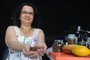 CAXIAS DO SUL, RS, BRASIL, 20/03/2024. Gravação do Podcast Caixa-Forte com Viviane Soares, chocolatier e proprietária da Manah, fábrica de chocolate "bean to bar" de Nova Petrópolis. (Bruno Todeschini/Agência RBS)Indexador: BTK<!-- NICAID(15710736) -->
