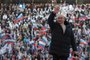 O presidente russo, Vladimir Putin, participa de um concerto que marca o oitavo aniversário da anexação da Crimeia pela Rússia no estádio Luzhniki, em Moscou, em 18 de março de 2022. (Foto de Mikhail KLIMENTYEV / SPUTNIK / AFP)<!-- NICAID(15045583) -->