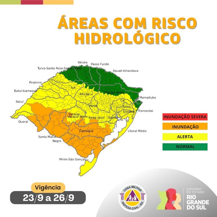 Defesa Civil do RS / Reprodução