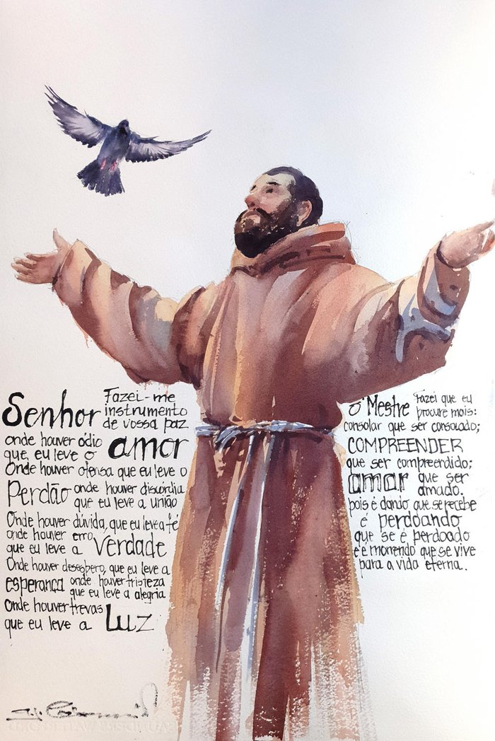 Aquarela de Antonio Giacomin / Divulgação