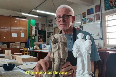 Cena do documentário "Frei Celso: um retrato, um espaço", de Maikel de Abreu<!-- NICAID(16021943) -->